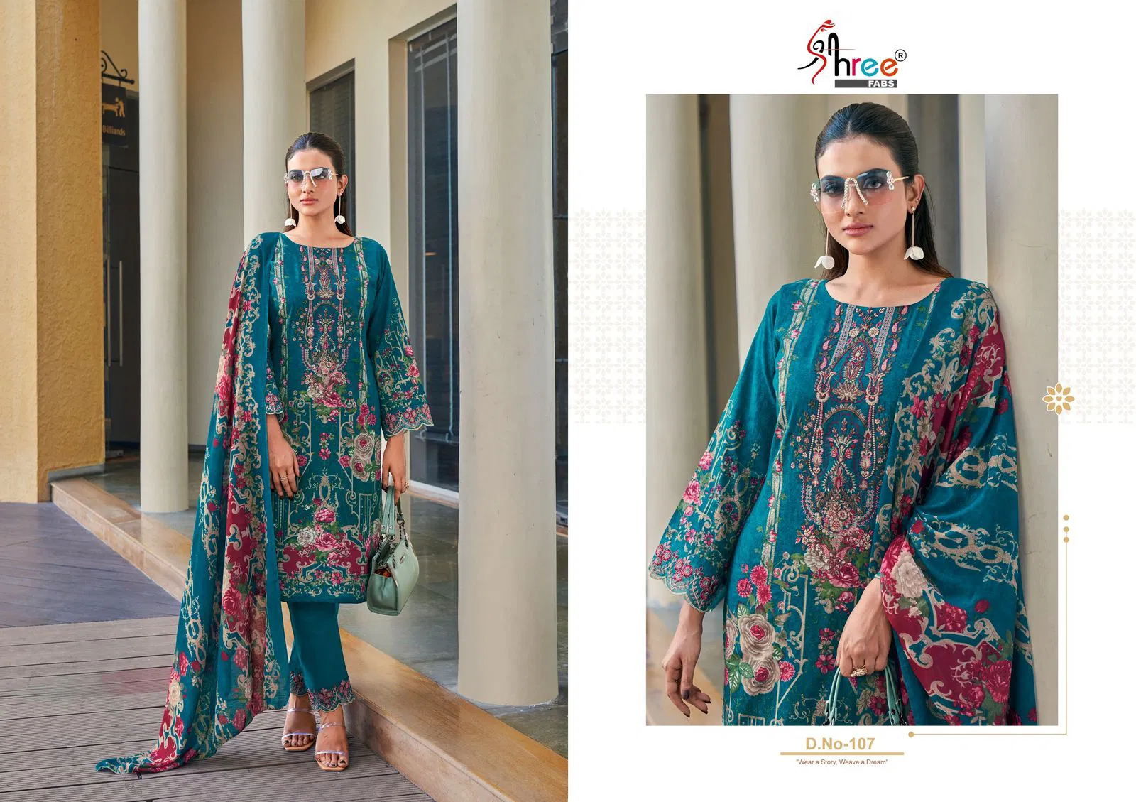 Khadiza by Shree Lawn Cotton Pakistani Salwar Suits Wholesale Online